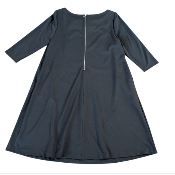 Lane Bryant Black Swing Three Quarter Sleeve Dress 16 - Picture 7 of 8